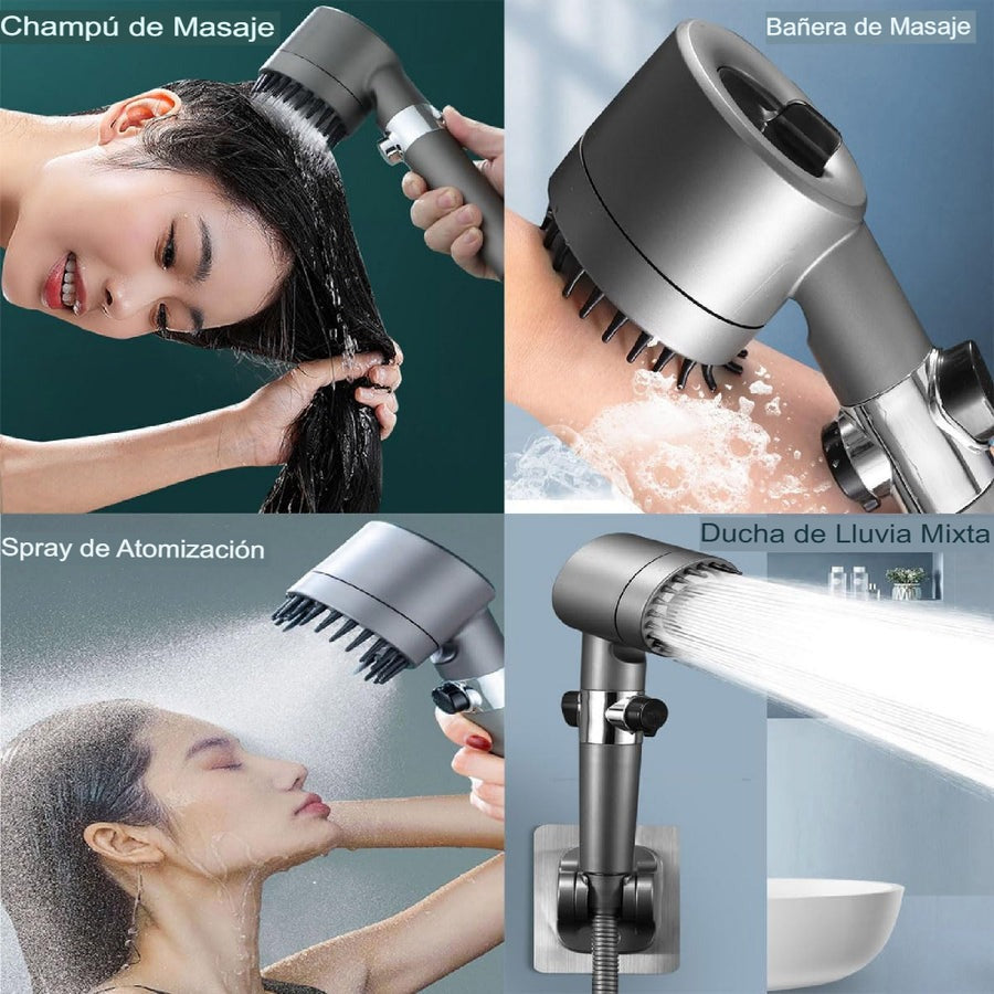 Cabezal de ducha de alta presión - AHORRO DE AGUA + SPA